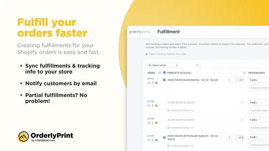 OrderlyPrint ‑ Pack &amp; Invoice screenshot