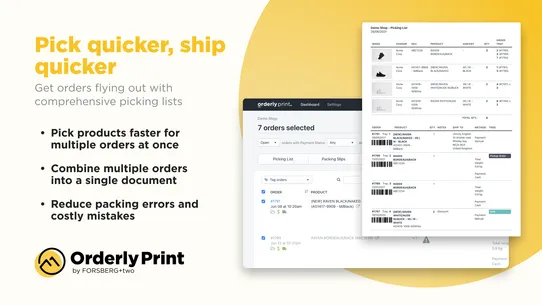 Orderly Print ‑ Pack &amp; Invoice screenshot