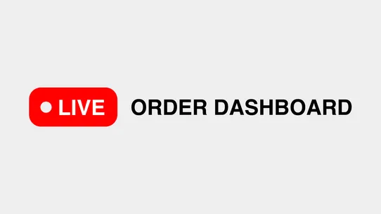 Live Order Dashboard screenshot