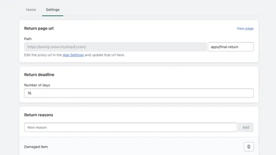 Final Returns &amp; Order Exchange screenshot