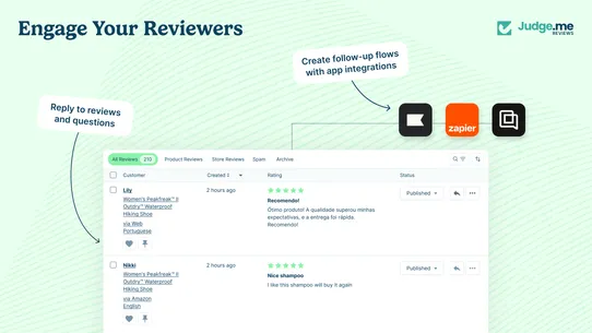 Judge.me Product Reviews App screenshot