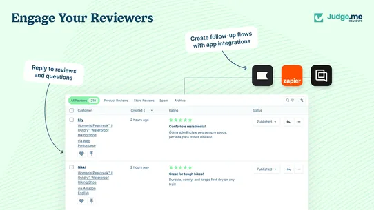 Judge.me Product Reviews App screenshot