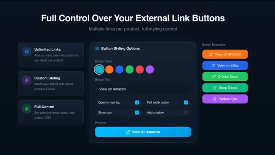 Outlink External Links Button screenshot