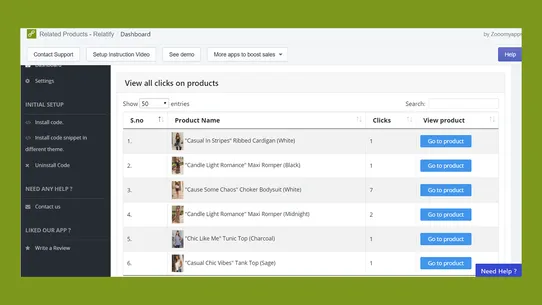 Related Products ‑ Relatify screenshot