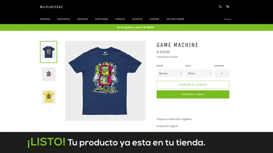 Crea tu Playera screenshot