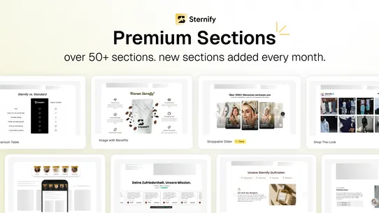 Sternify ‑ Bundles &amp; Sections screenshot