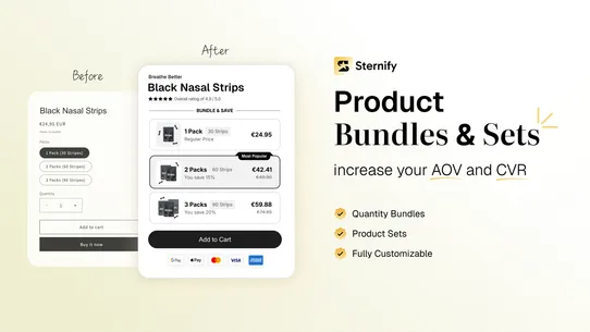 Sternify ‑ Bundles &amp; Sections screenshot