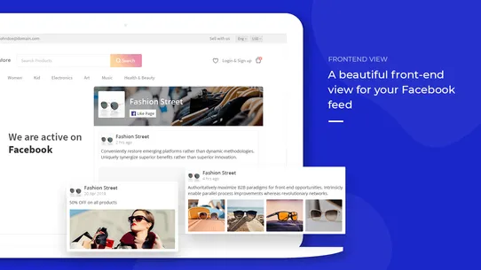 Social Wall Feeds by Webkul screenshot