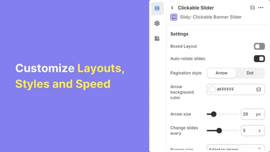 Slidy: Clickable Banner Slider screenshot