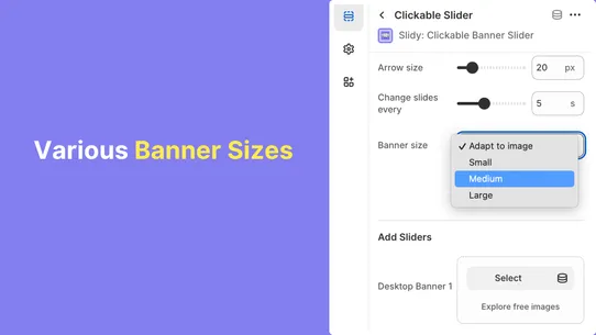 Slidy: Clickable Banner Slider screenshot