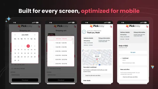 Pickup Delivery Date —Pickeasy screenshot