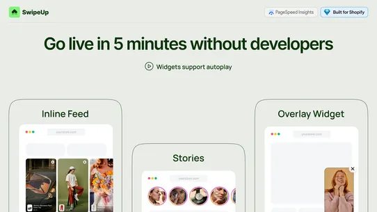 SwipeUp Shoppable Videos Reels screenshot
