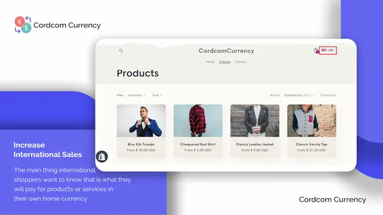 Cordcom Currency Converter screenshot