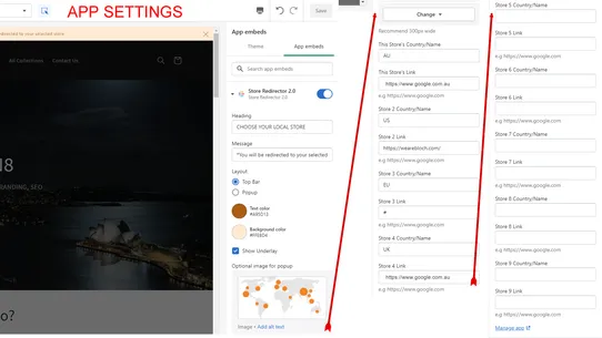 Easy Popup Store Redirector screenshot