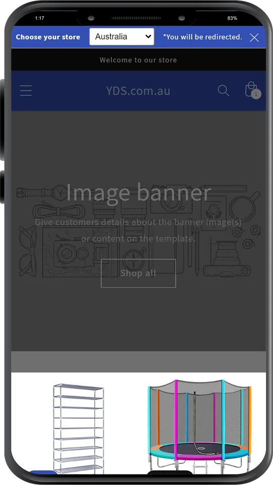 Easy Popup Store Redirector screenshot