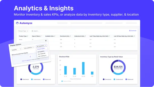 Automyze Inventory Planning screenshot
