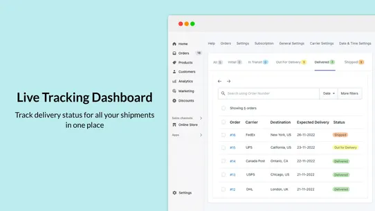 Shipment Tracking &amp; Notify screenshot