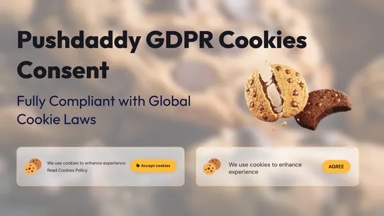 Pushdaddy cookie gdpr alert screenshot