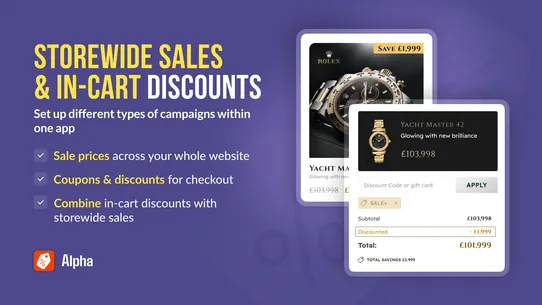 Alpha: Sale &amp; Discount Manager screenshot