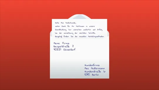 Kunden Handwritten Letter screenshot