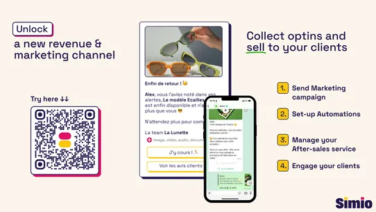 Simio: Messaging Marketing screenshot
