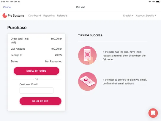 Pie VAT ‑ Tax Free Shopping screenshot
