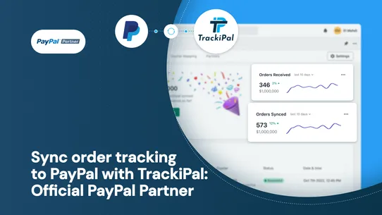 TrackiPal PayPal Tracking Sync screenshot