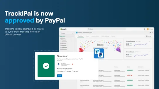 TrackiPal PayPal Tracking Sync screenshot