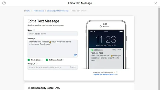 DailyStory Email and SMS screenshot