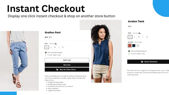 Extendons Direct Checkout screenshot