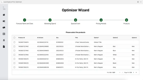 Launchpad.ai Price Optimizer screenshot