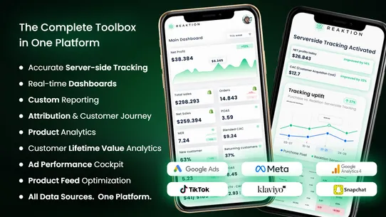 Reaktion: Tracking &amp; Analytics screenshot