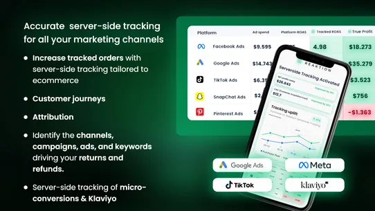 Reaktion: Tracking &amp; Analytics screenshot