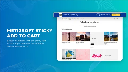 Metizsoft Sticky Add To Cart screenshot