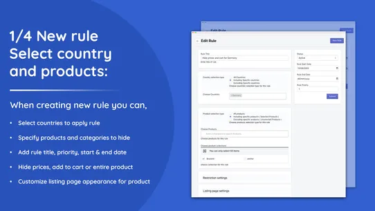 Addify ‑ Country Restrictions screenshot