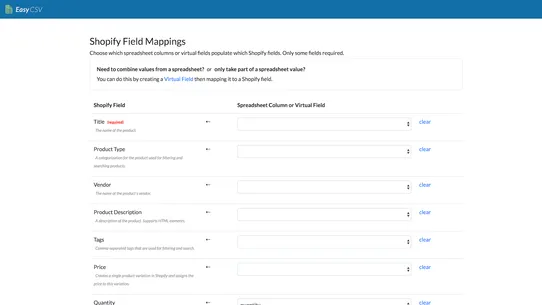 EasyCSV ‑ CSV &amp; XLSX handling screenshot