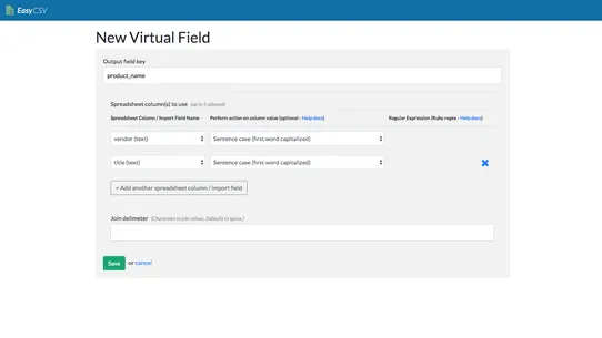 EasyCSV ‑ CSV &amp; XLSX handling screenshot