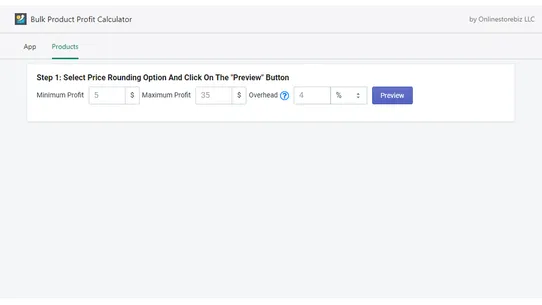 Bulk Profit Calculator by W2B screenshot