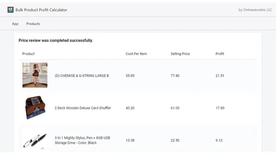 Bulk Profit Calculator by W2B screenshot