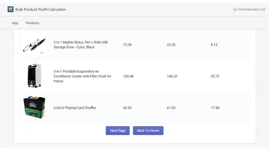 Bulk Profit Calculator by W2B screenshot
