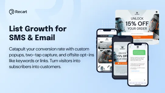 Recart: SMS &amp; List Growth screenshot