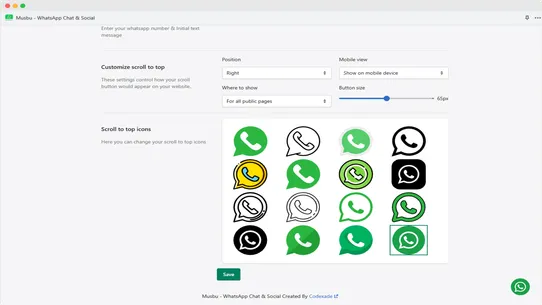 Musbu ‑ WhatsApp Chat Button screenshot