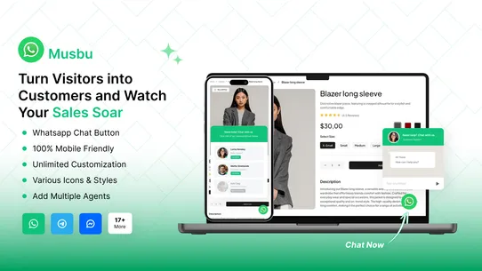 Musbu ‑ WhatsApp Chat Button screenshot