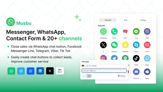 Musbu ‑ WhatsApp Chat Button screenshot