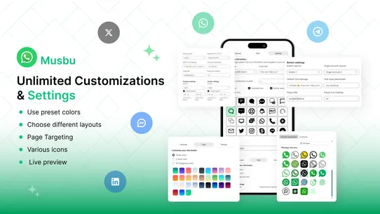 Musbu ‑ WhatsApp Chat Button screenshot