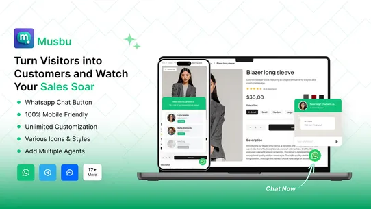Musbu - Social Chat Button screenshot