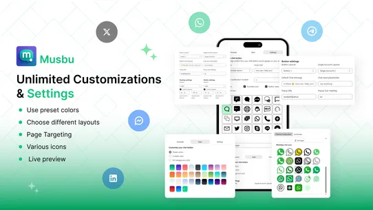 Musbu - Social Chat Button screenshot