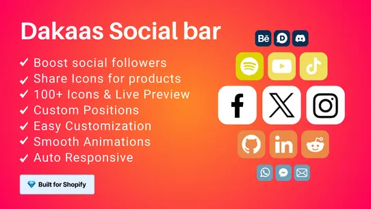 Dakaas Social Media Icons screenshot