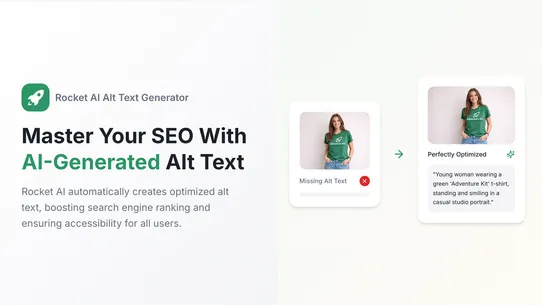 Rocket AI Alt Text Generator screenshot