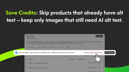 Rocket AI Alt Text Generator screenshot